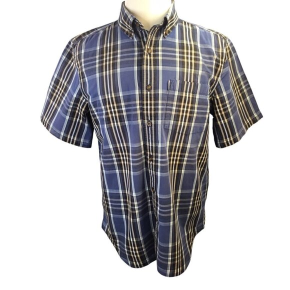 Carhartt Relaxed Fit Lot of 2 Plaid Short Sleeve Shirt Sz L Button Front Pocket - Picture 2 of 15